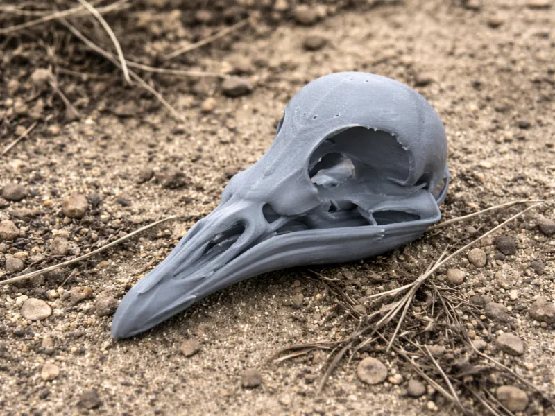 Albert's Lyrebird Skull