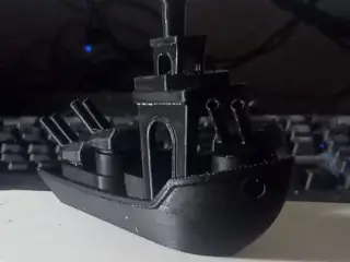 Battle Ship Benchy with rotating turret