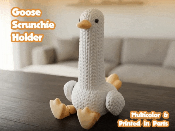 Goose, Scrunchie holder, Flexible-0