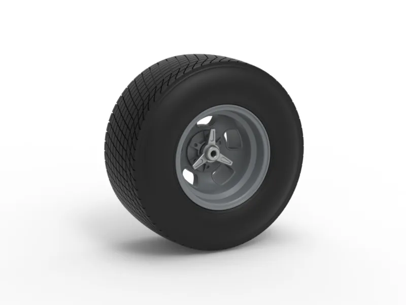 Rear wheel of Vintage Champ car Scale 1:25