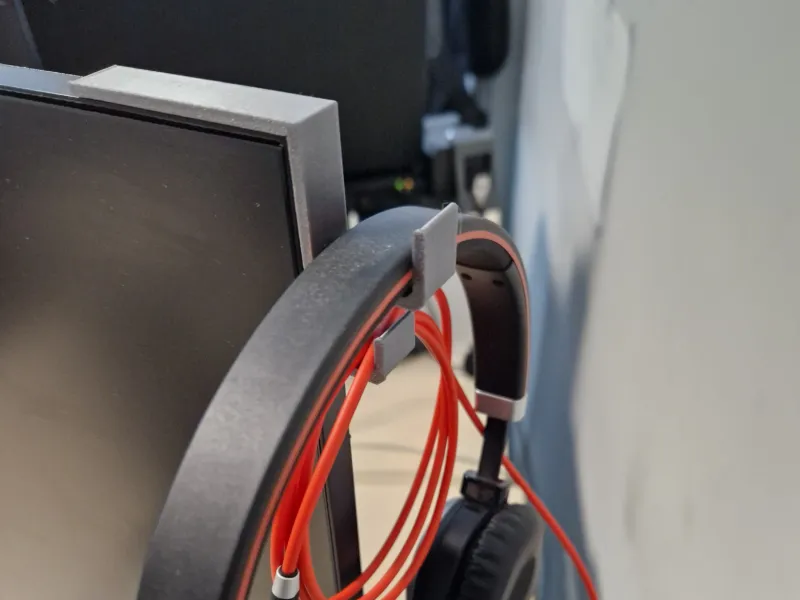 suporte de fone de ouvido para monitor