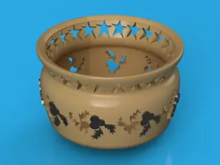 Holly Tealight candle holder