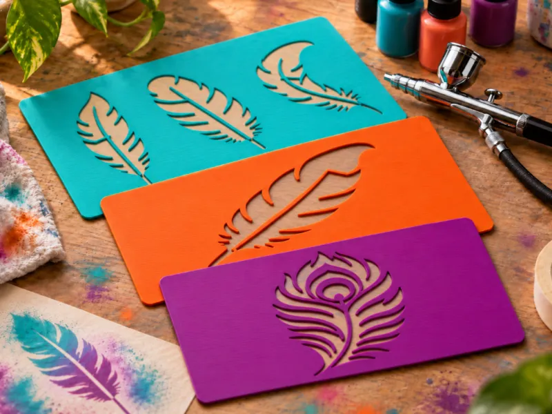 Feathers Stencil Pack