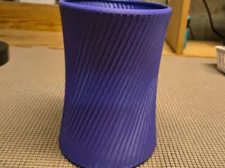 Large Ribbed Vase