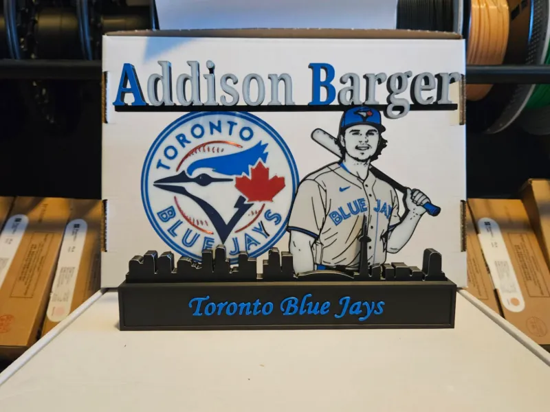 MLB - Exhibición de Addison Barger de los Toronto Blue Jays