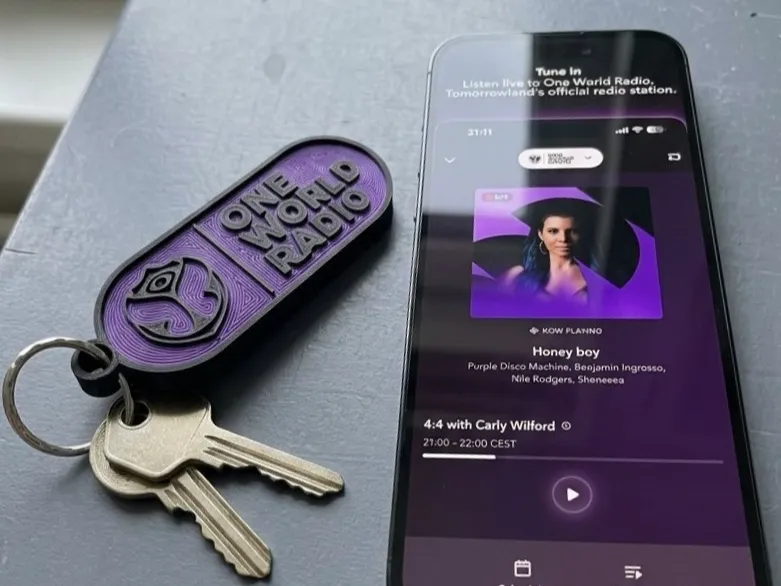 Tomorrowland OneWorldRadio keychain