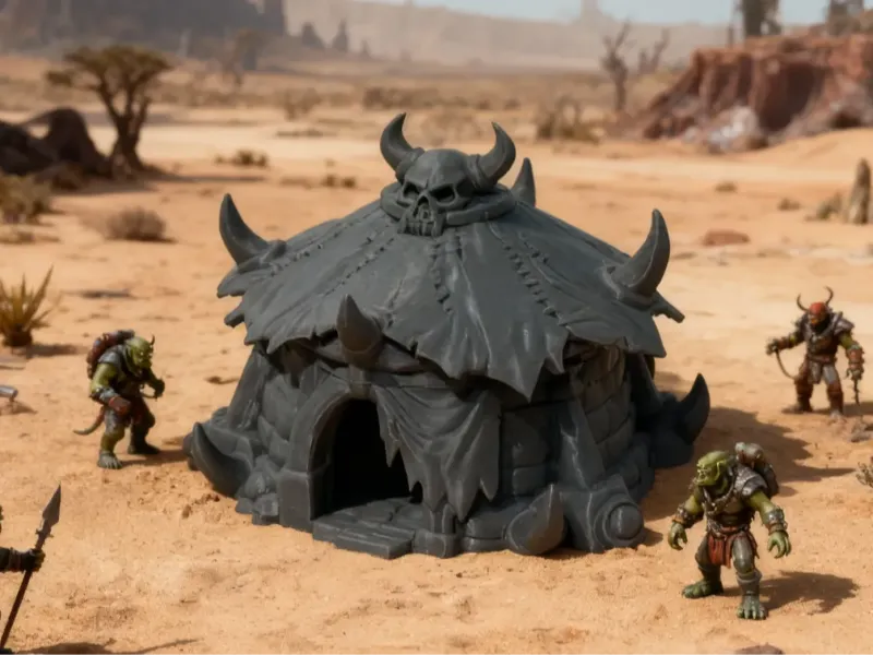 Cabaña de Huesos Tribal Orca - Terreno de DND