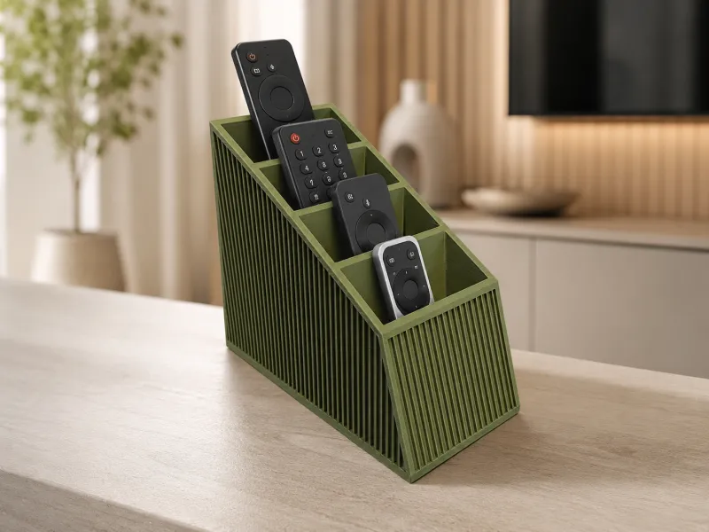 Remote Control Organizer – Modern 4-Slot Stand 📺