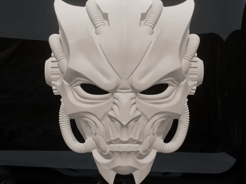 Cybernetic Oni Alien Mask