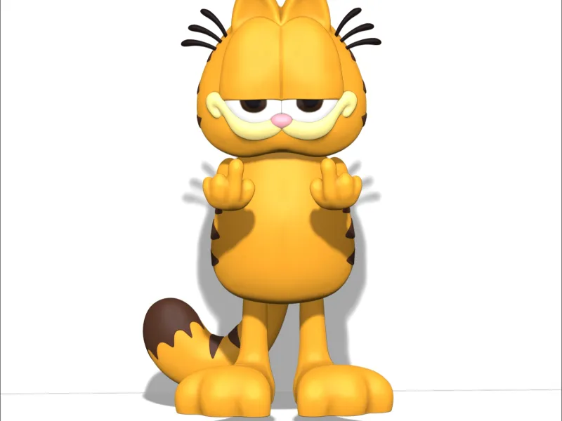 garfield Middle Finger