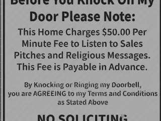 Before you knock