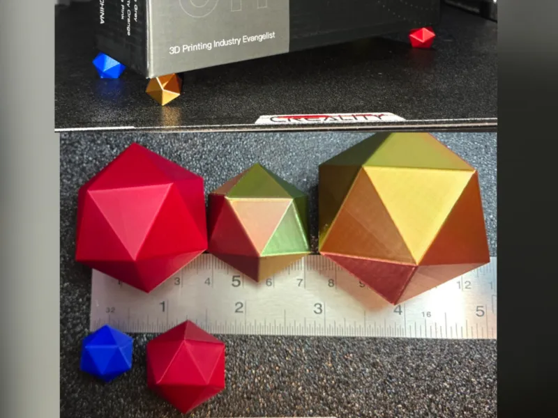 CC0 Basic Icosahedron D20 Remix Utility Kit 15-45mm FREE