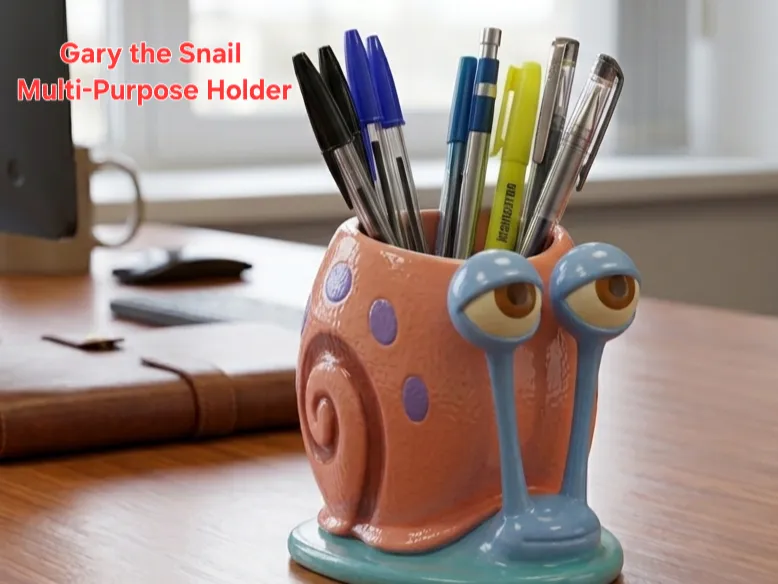 Gary the Snail Multi-Purpose Holder Toothbrush Pen & Desk