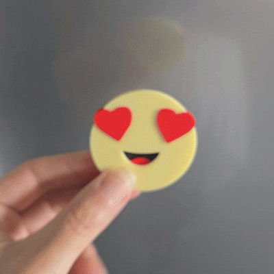 Hartjesogen Emoticon Koelkastmagneet - MOKA Design