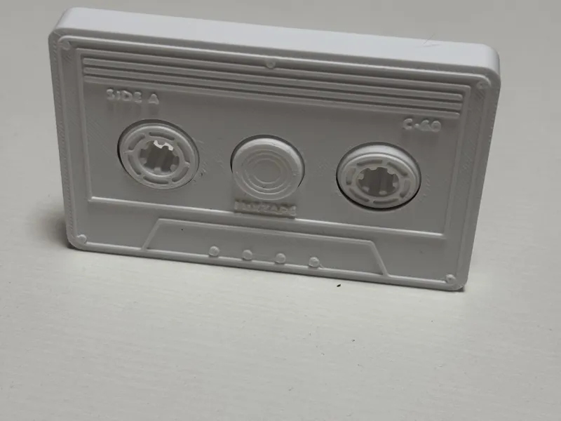 Retro Cassette Fidget Spinner - Print-in-Place, No Supports