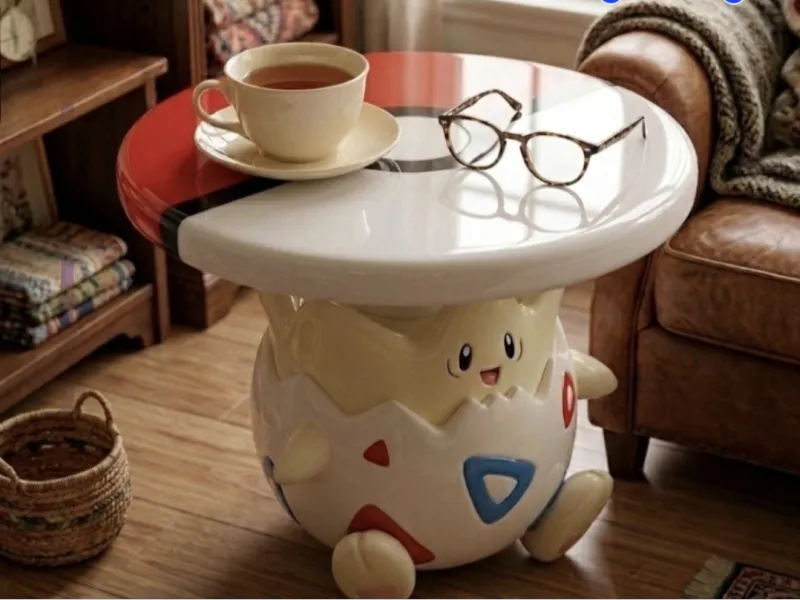 Togepi and Pokéball Coffee Table Multi-Part Furniture (50cm)