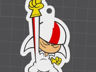 Kick buttowski-keychain