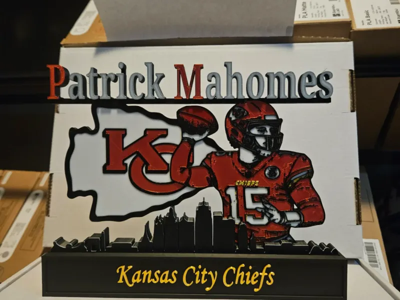 NFL - Présentoir Patrick Mahomes des Kansas City Chiefs