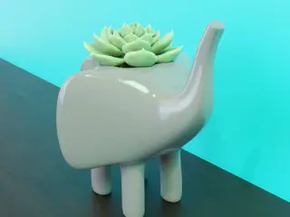 cute elephant planter