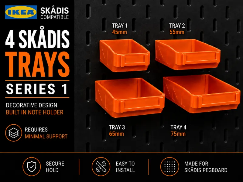 Ikea Skadis Trays - Series 1