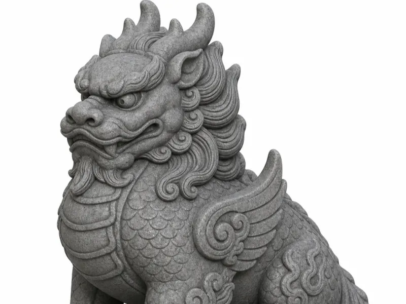 Qilin statue