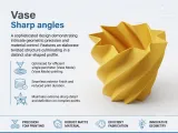 Sharp Angles Geometric Vase | Spiral Vase Mode-0