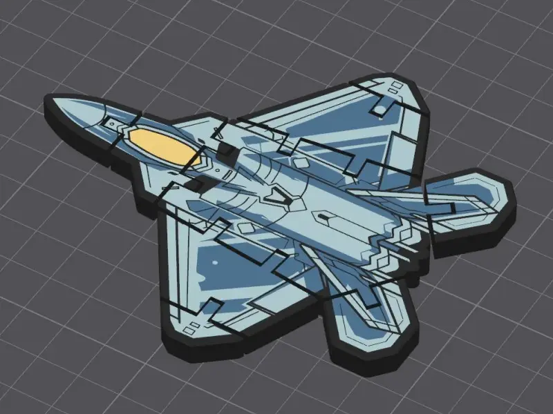F22 Multi-Colour Articulated Flexi