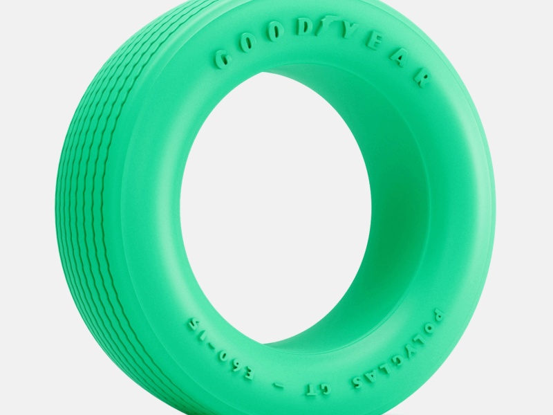 15x6 Goodyear Polyglas E60 Tire