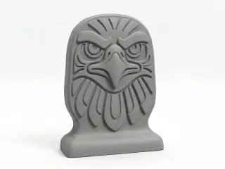 Native American`s eagle totem