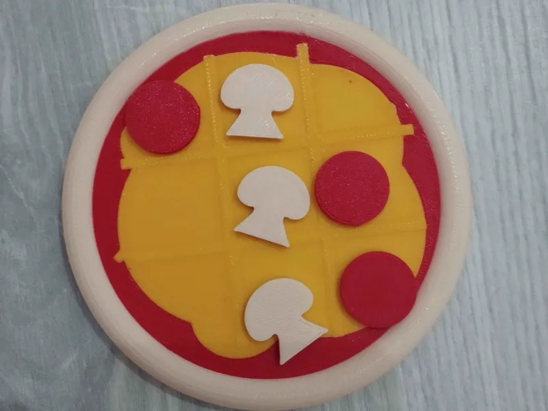 Pizza Tic-Tac-Toe Color