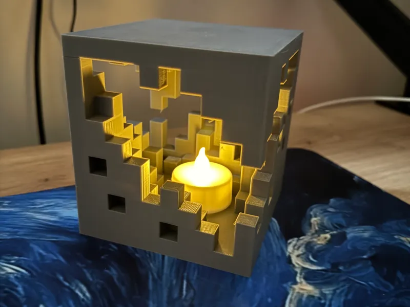 Pixel Cavern Lamp