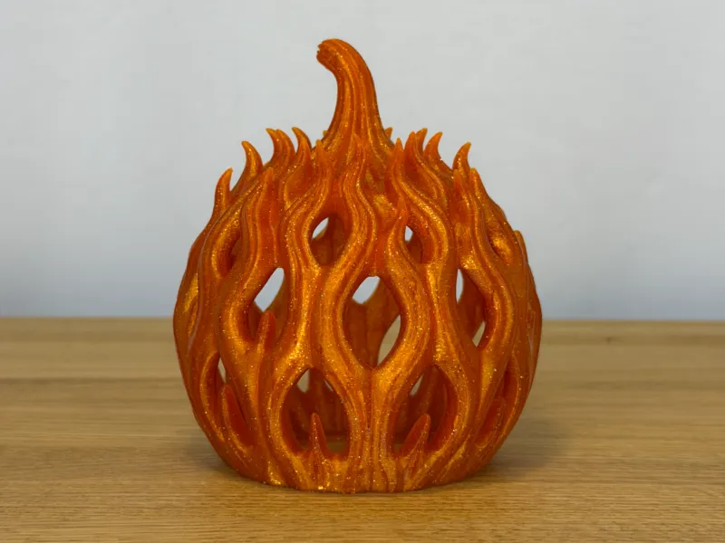 Flaming Pumpkin Lantern
