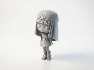 Chibi Cleopatra Figurine Cute Collectible 3D Printable