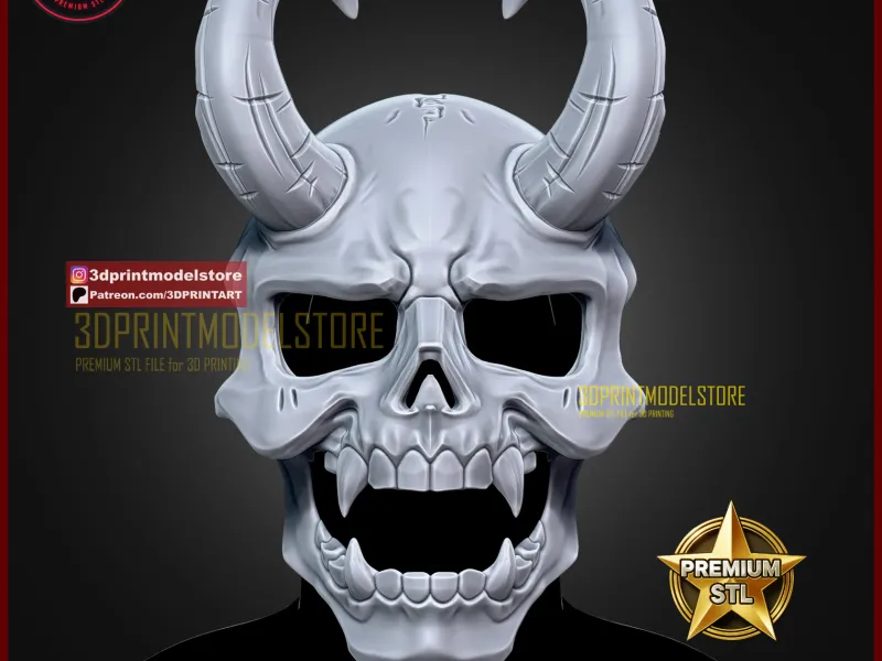 Yozakura Skull Mask - Daemons of the Shadow Realm Cosplay