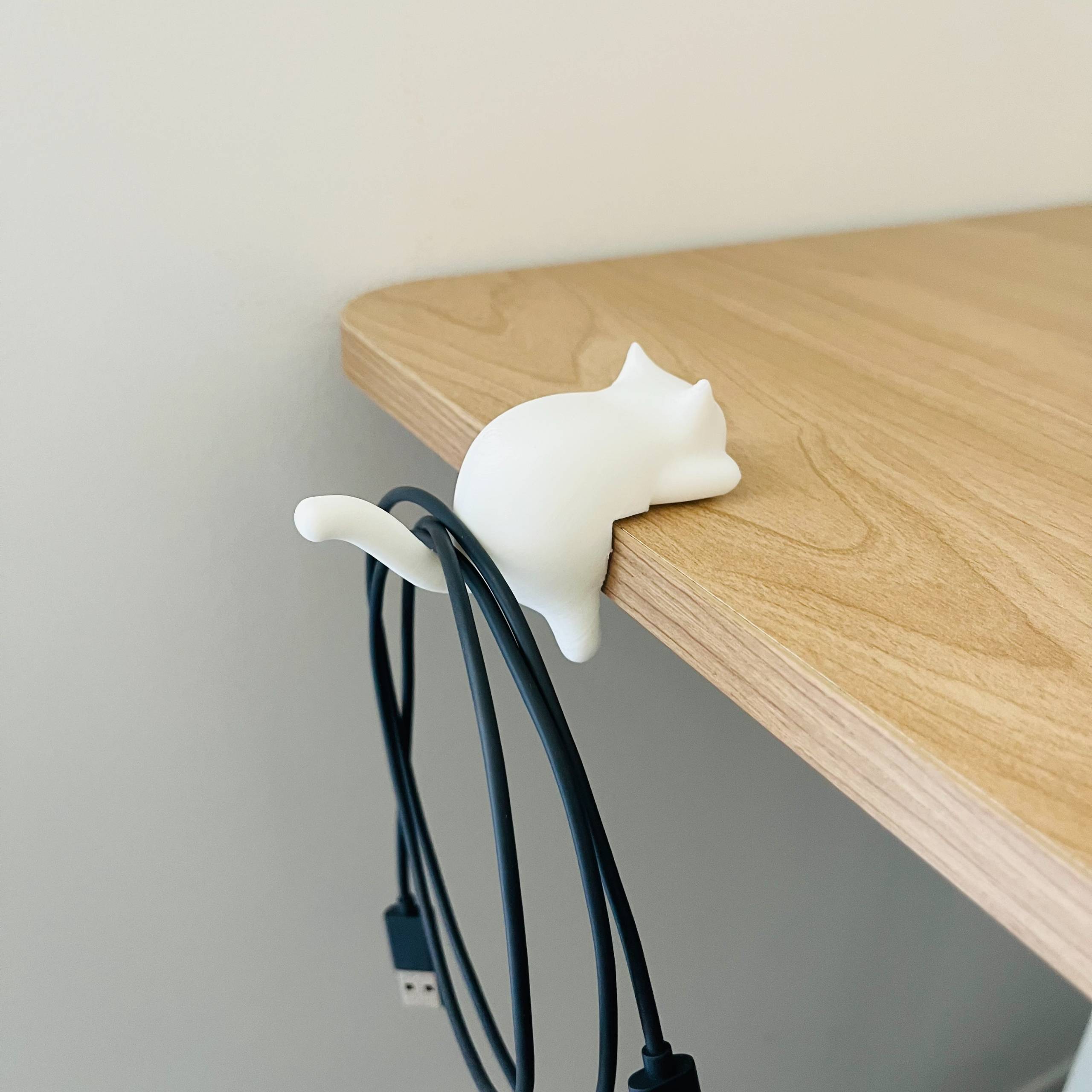 Cat Desk Hook Cable Organizer - Home - PLA - 3D printed product - фото 2