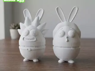Rick and Morty shaped Easter egg container