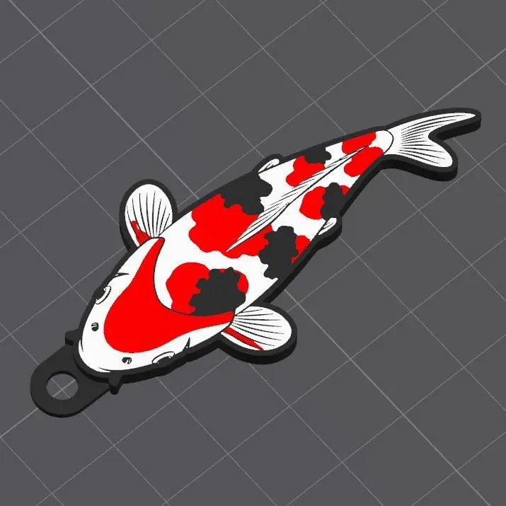 Portachiavi / Anello Portachiavi Pesce Koi Sanke