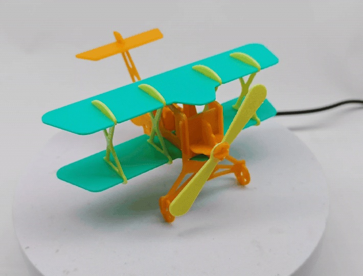 Assembly model airplane toy ornament