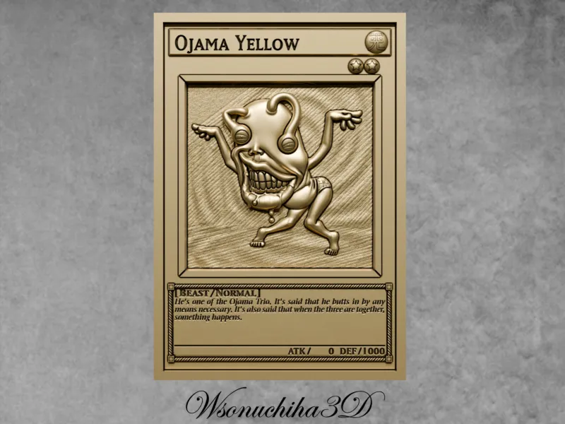 Ojama Yellow - Reliëf - YU-GI-OH!