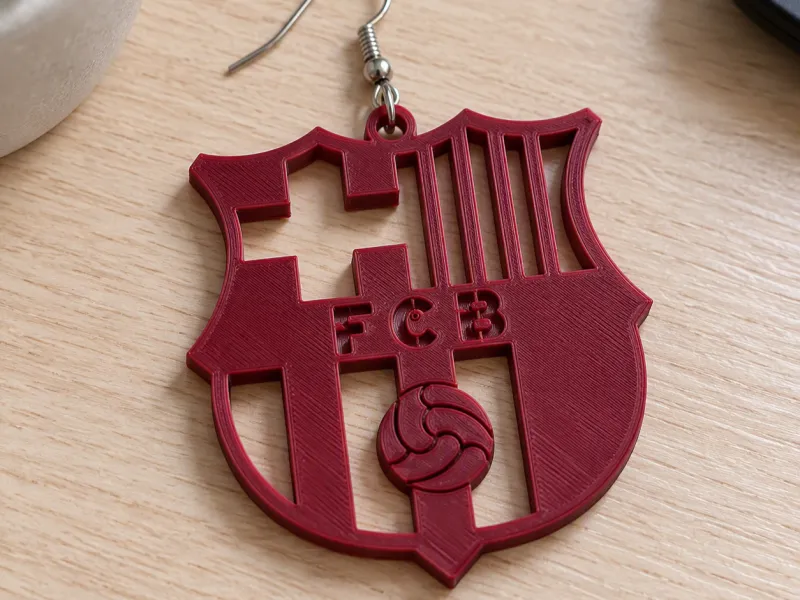 Pendiente escudo Fútbol Club Barcelona