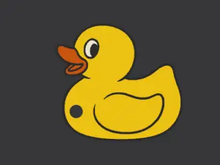 Keychain Happy Yellow Duck