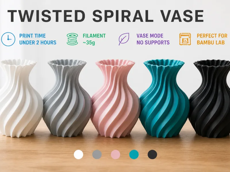Helix-Fluss-Vase