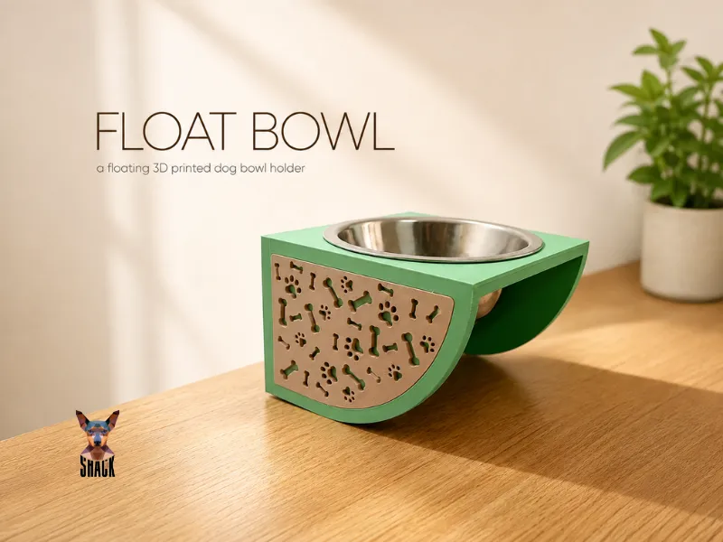 FLOAT BOWL – Floating 3D Printed Dog Bowl Holder