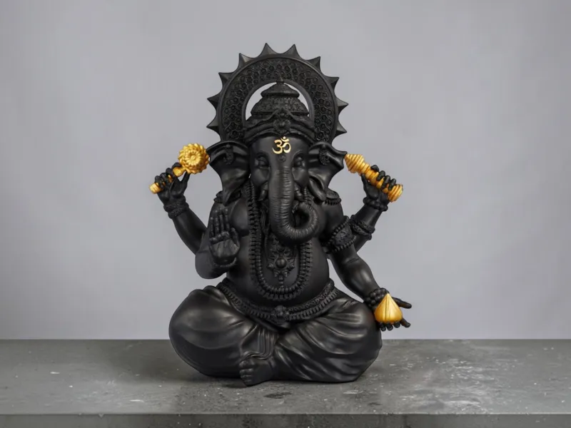 Estatua esculpida de Ganesha