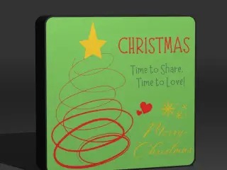 Lightbox Merry Christmas, "Time to Share, Time to Love"
