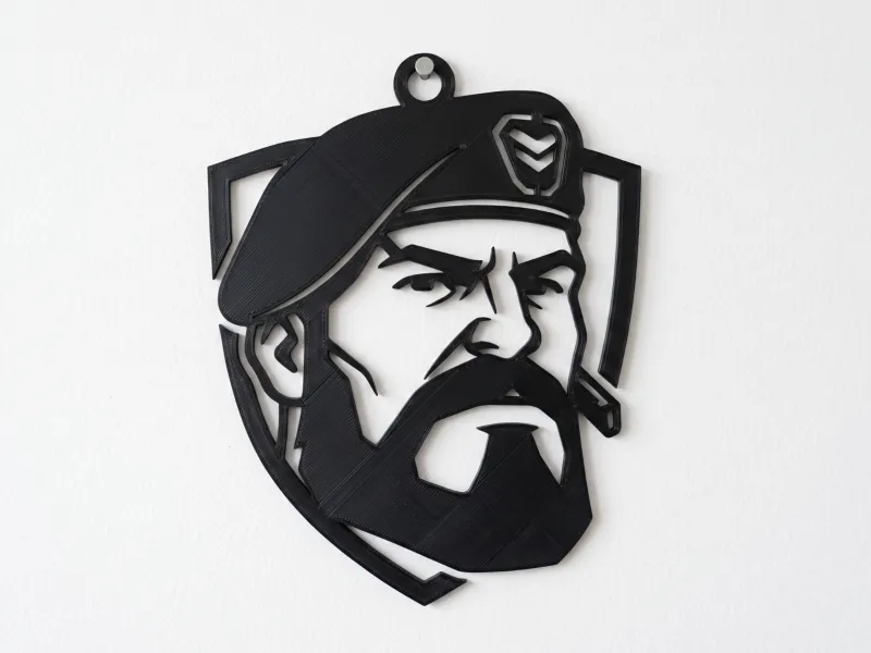 Brimstone Portrait - Valorant Wall Art - Gamer Decor