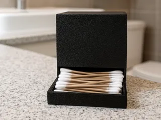 Cotton Swab Dispenser “Nora” – Elegant & Hygienic Storage V2