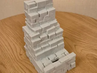 Stone Ruins Phone Stand –3D Printed Desk Stand with Charging