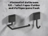 Minimalist Bathroom Kit – Toilet Paper Holder and Multipurpose-0