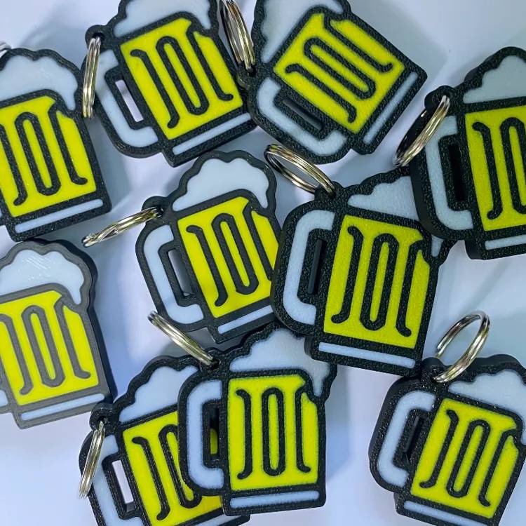 Beer keychains